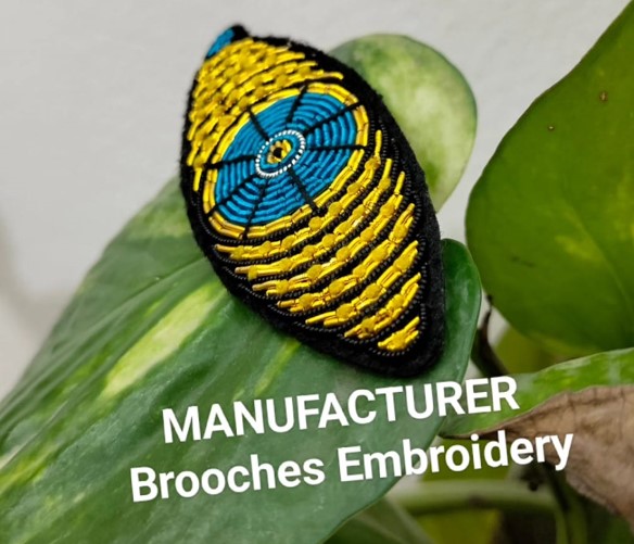  Brooches Embroidery
